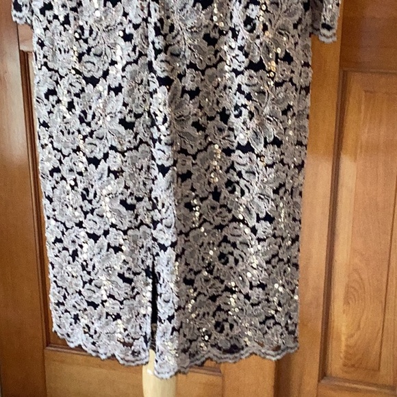 Vintage Jessica Howard Size 10 Ladies Party $ Holiday Dress.  Sequins and Lace. - Picture 10 of 16